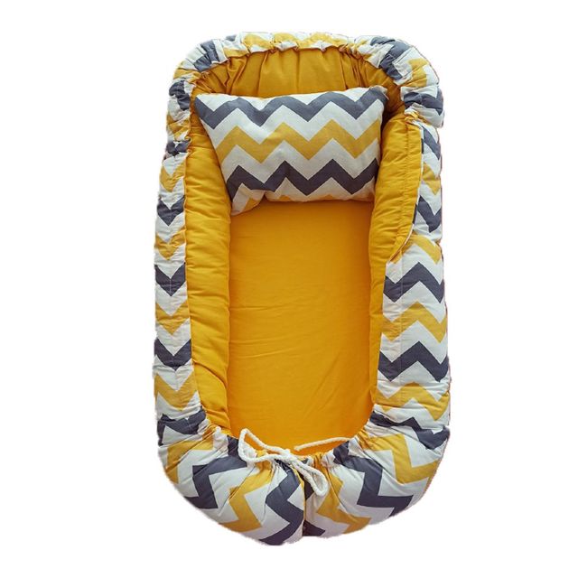 Bebekevi Lit de couchage pour bébé Jaune bevi 1035