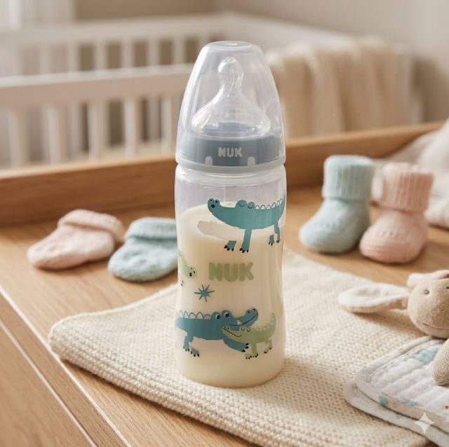 NUK Biberon 0-6mois avec contrôle de température 300 ml