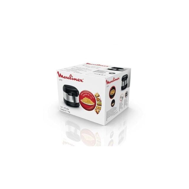 Moulinex friteuse à l'huile 1.8L 1kg Noir Gris Af215D10
