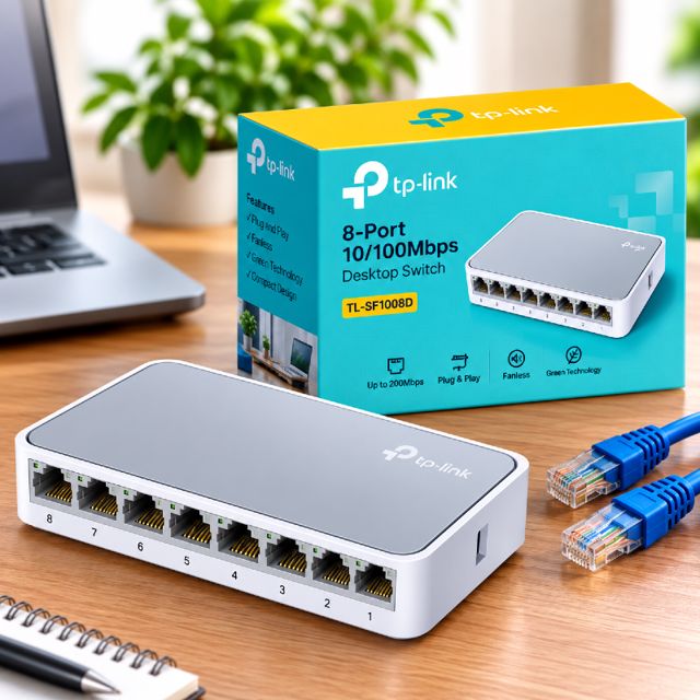 Switch 8-Ports TP-Link TL-SF1008D 10/100Mbps