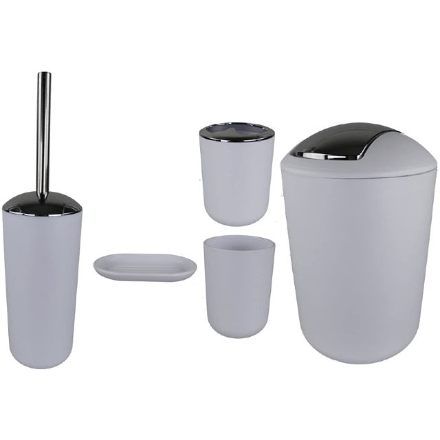 Ensemble de salle de bain 5 pièces Blanc