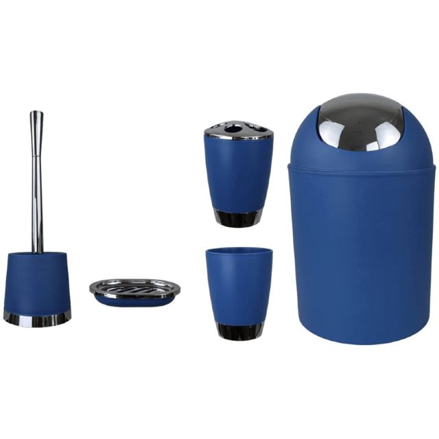 Ensemble de salle de bain 5 pièces Bleu