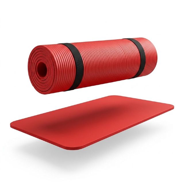 Tapis De Yoga 7Mm 173 X 61 Cm-Rouge