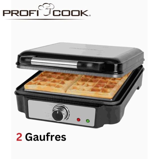 Proficook Gaufrier Inox 1000W PC-WA1240