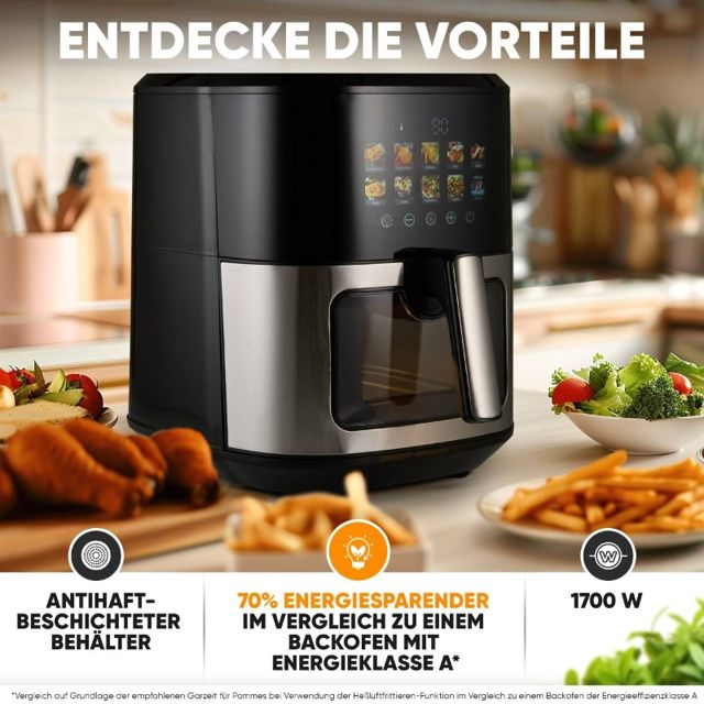 ProfiCook PC FR 1286 H friteuse Airfryer 6.5litres