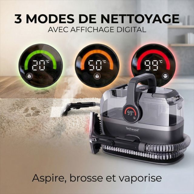 TECHWOOD TAN-7066V Nettoyeur Détacheur Vapeur