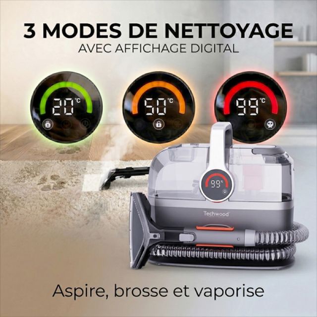 Techwood TAN-7055V Nettoyeur Détacheur Vapeur