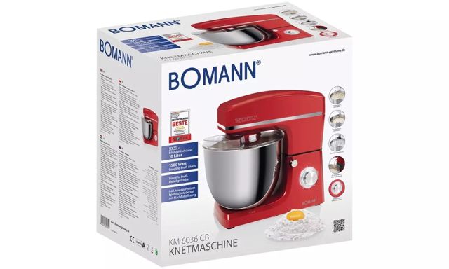 Bomann Pétrin 10L 5kg -1500w KM 6036 CB
