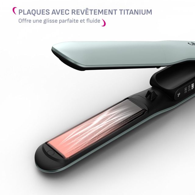 Calor SF5120C0 Lisseur Thermoglide Titanium Ionique 230°C
