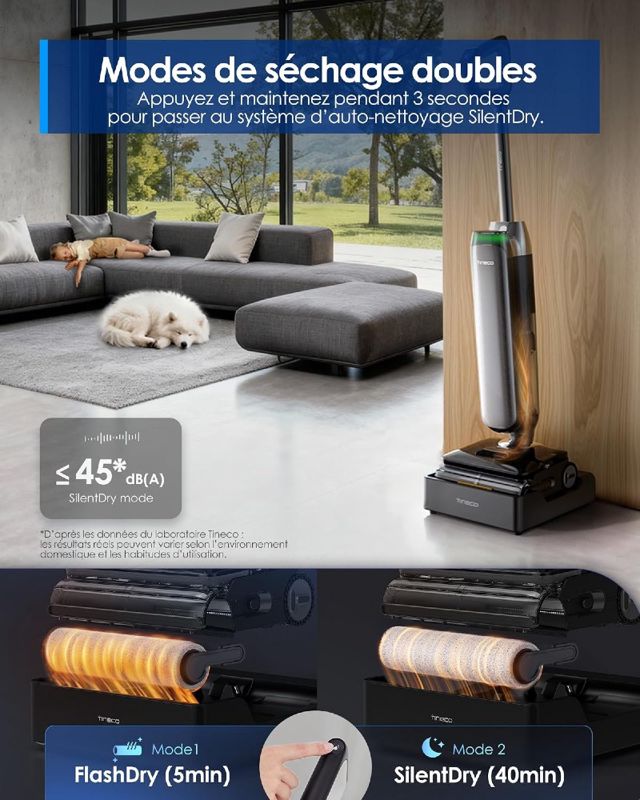 Tineco Floor One S9 Artist Steam Pro HyperSteam à 160°C 90Mi