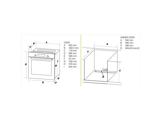 PROFF F636 Four a gaz 60CM rustique Noir