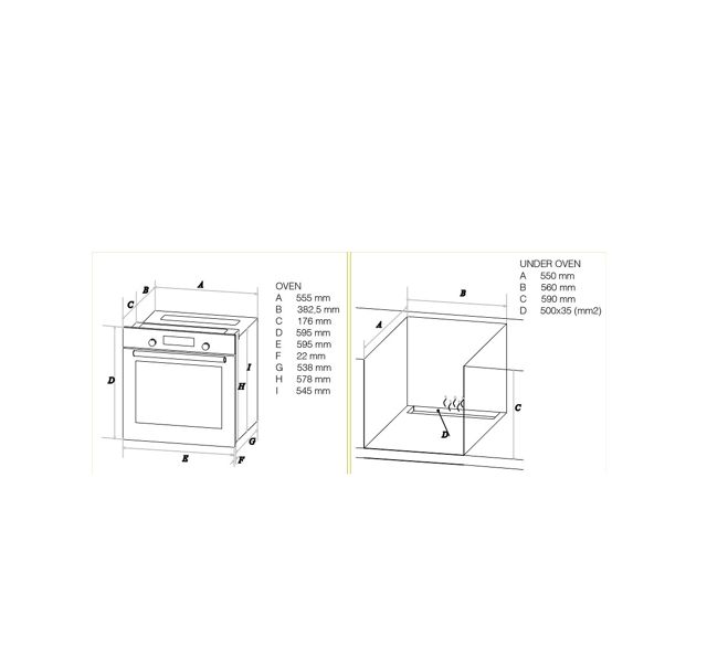 PROFF F608 Four encastrable Mix 60CM INOX