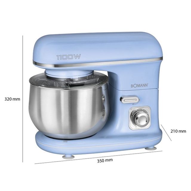 Bomann pétrin KM 6030 CB 5L 1100W blue