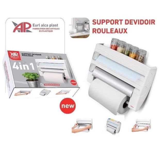 Plast Distributeur Papier De Cuisine 4En1