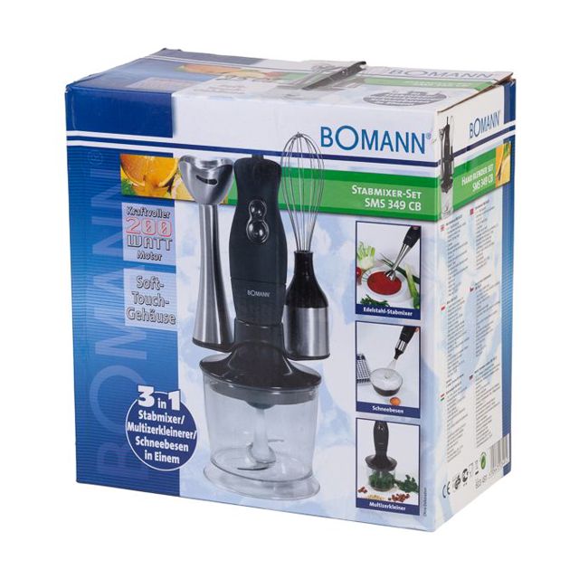 Bomann 3en1 mixeur batteur hachoir SMS 349CB