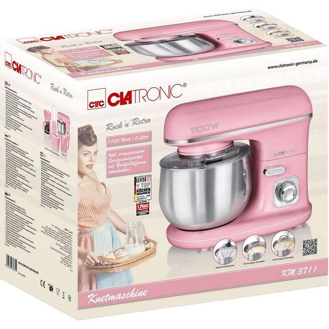 Clatronic Pétrin 5L 1100W KM 3711 Rose
