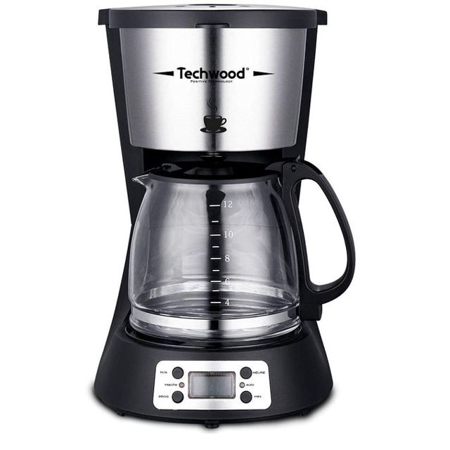 Techwood Cafetière Programmable 12Tasses Tca-1296
