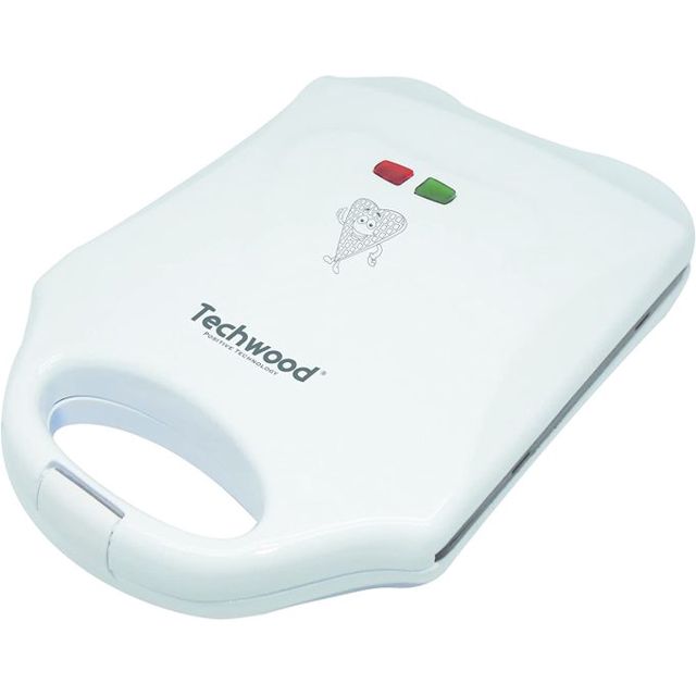 Techwood Gaufrier 4 Gaufres TGE-448 Blanc