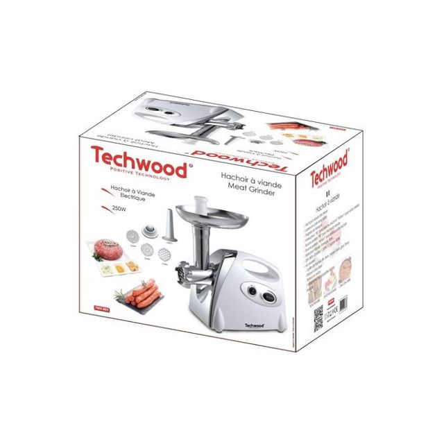 Techwood Hachoir à Viande 500W THV-801 Gris