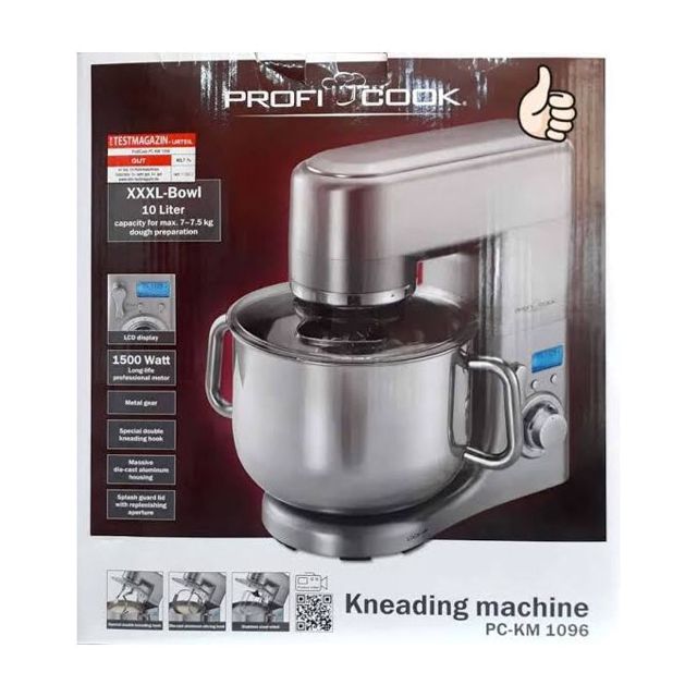 Proficook Robot Petrin XXL 10L 75 kg 1500w PC-KM 1096