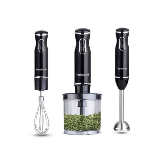 Techwood Mixeur plongeant 3en1 600W TMS-9666