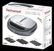Techwood GAUFRIER/CROQUE/GRILL INOX/ TGCI-816