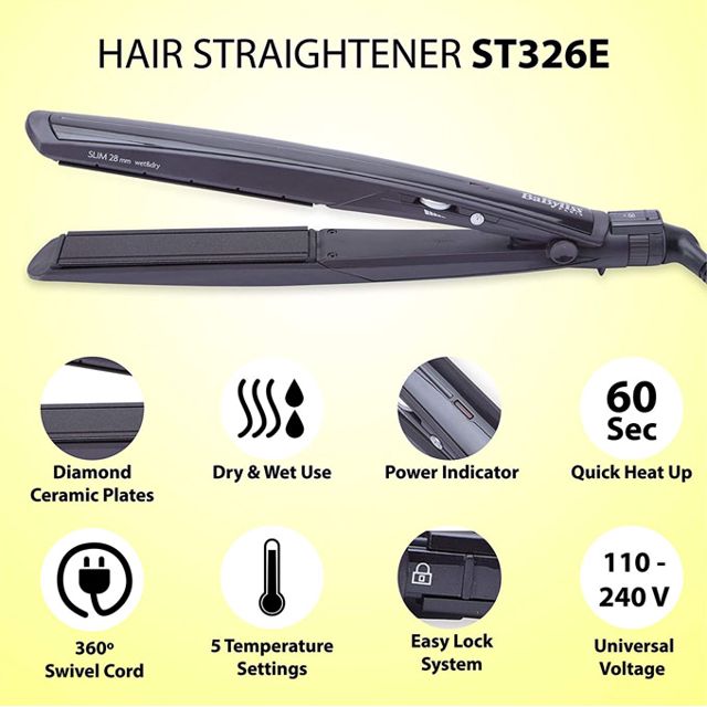 Babyliss Paris ST326E Lisseur slim 28mm 235°C Noir