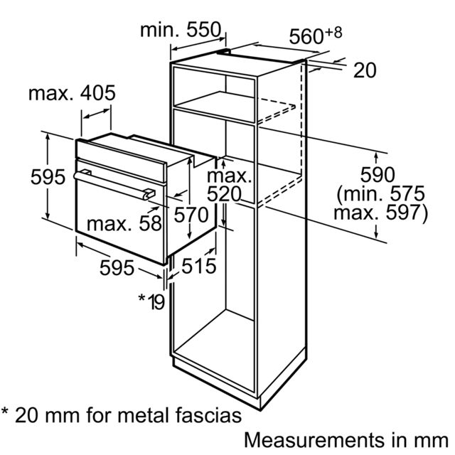 BOSCH Four encastrable Serie 6 HBG43S360Q