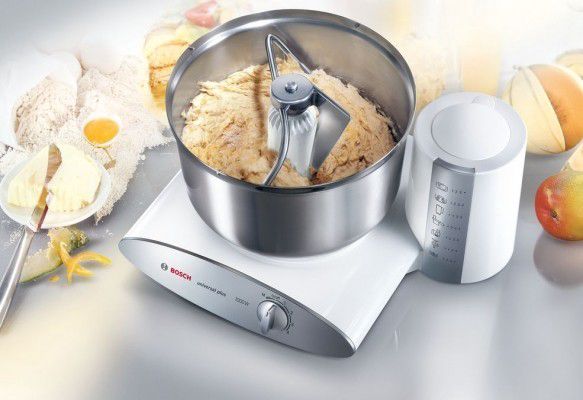Bosch Robot Pétrin 1000 W argent MUM6N21