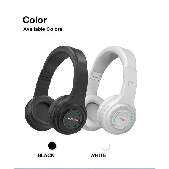 Moxom Casque Stéréo Sans Fil Micro Sd Mx Wl15 Noir