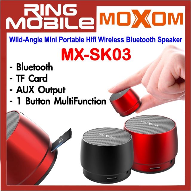 MOXOM Mini haut-parleur Bluetooth sans fil SD MX-SK03