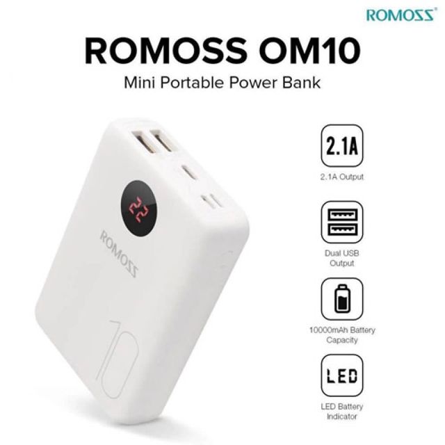 ROMOSS Batterie externe 10000mAh