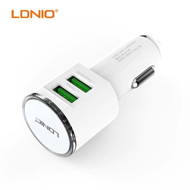 LDNIO Chargeur Auto DL-C29 - 2 USB - Blanc