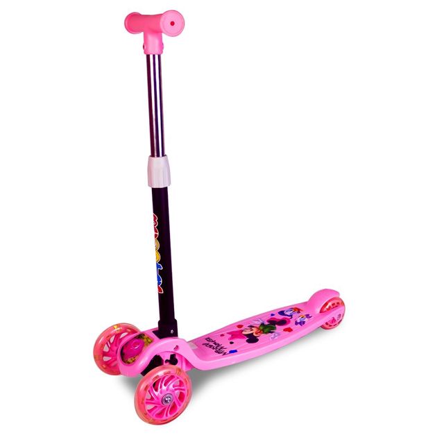 Trottinette vélo 3 roues clignotantes Rose