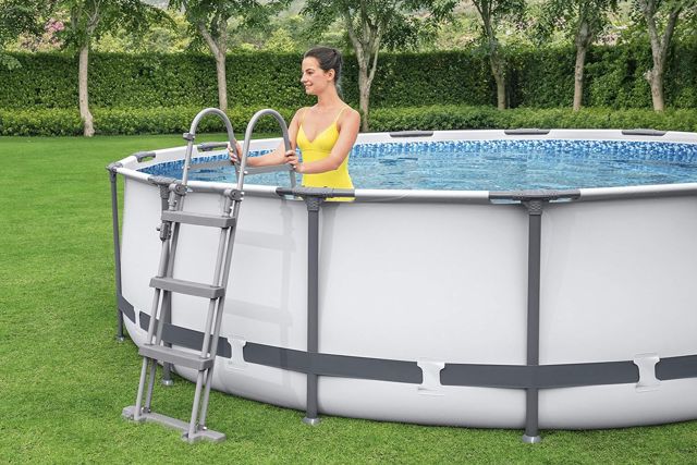 Bestway piscine hors sol ronde Steel 56418