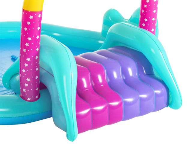 Bestway piscine Toboggan Licorne 274x198x137cm-53097