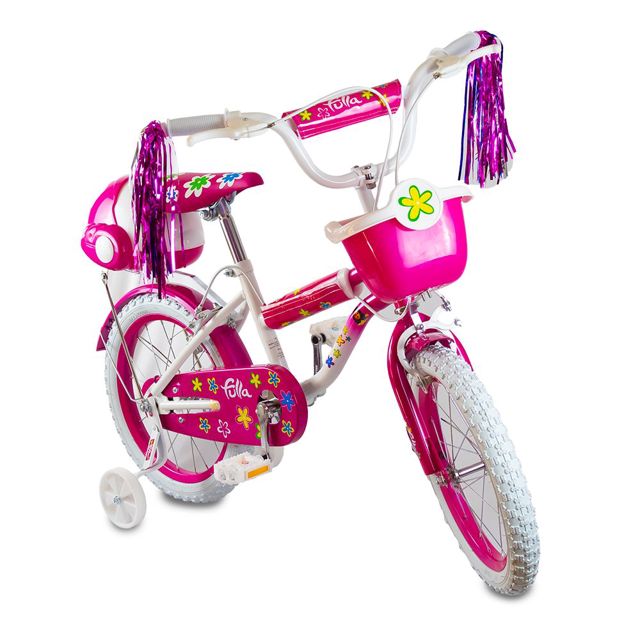 Fella Vélo d'enfant Filles 14" Rose Blanc