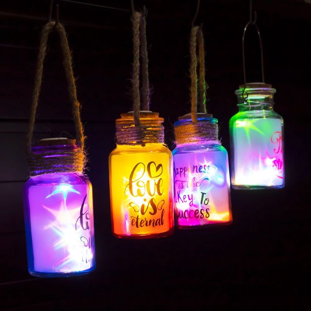 Effet Doré au Verre Lumières complet 4 Bouteilles