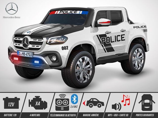 Mercedes Voiture électrique enfant-140W-Police