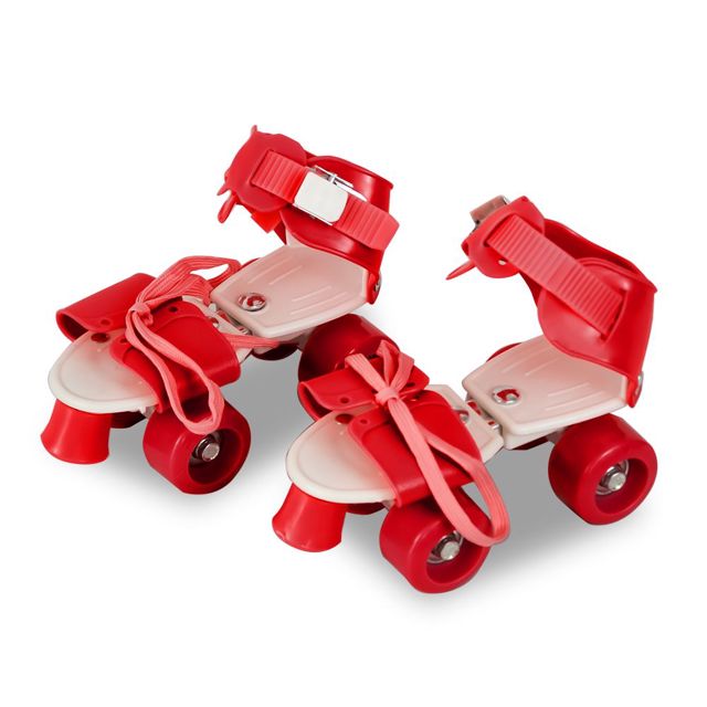 Patins à roulettes 4 roues rouge 24 à 34