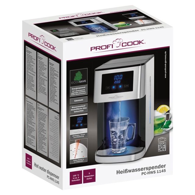 ProfiCook Distributeur d'eau chaude PC-HWS 1145