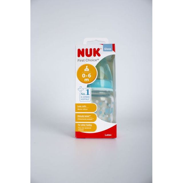 Nuk Biberon Col Large First Choice En Verre 120 ML