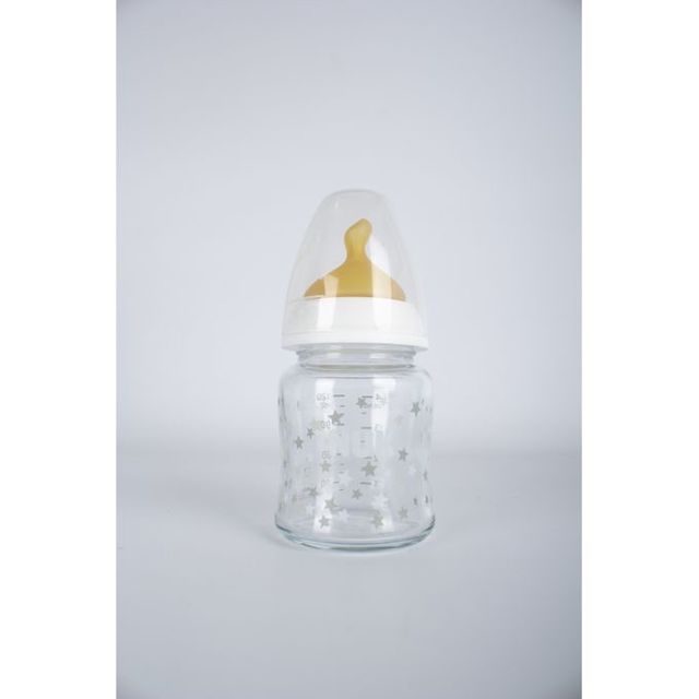 Nuk Biberon Col Large First Choice En Verre 120 Ml - blanc