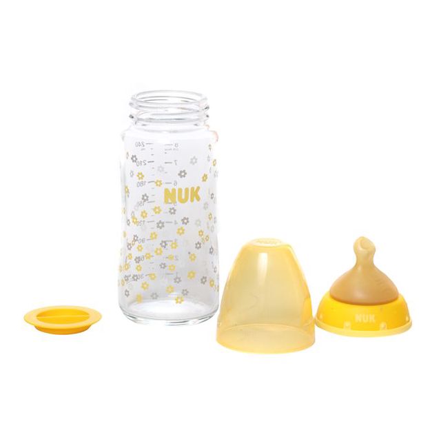 Nuk Biberon Col Large First Choice En Verre - 240 Ml