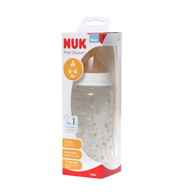 Nuk Biberon Col Large First Choice En Verre 240 ML