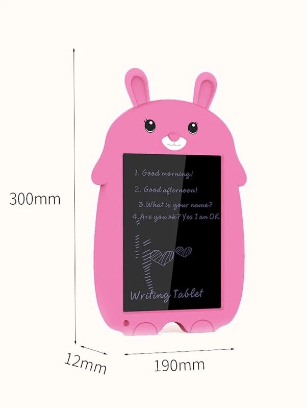 Tablette d'écriture LCD design cartoon avec stylo