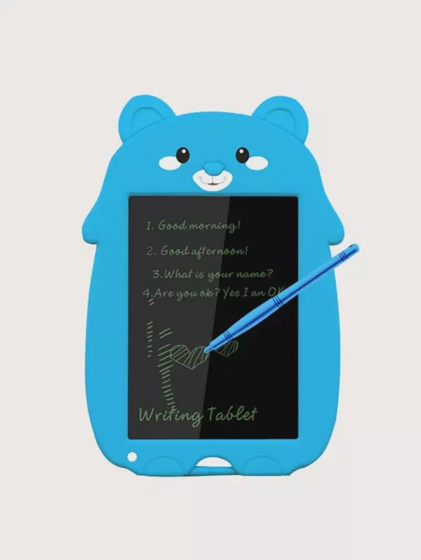 Tablette d'écriture LCD design cartoon avec stylo