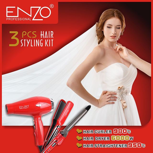 ENZO Professionnel 3 PCS kit coiffure EN-6305