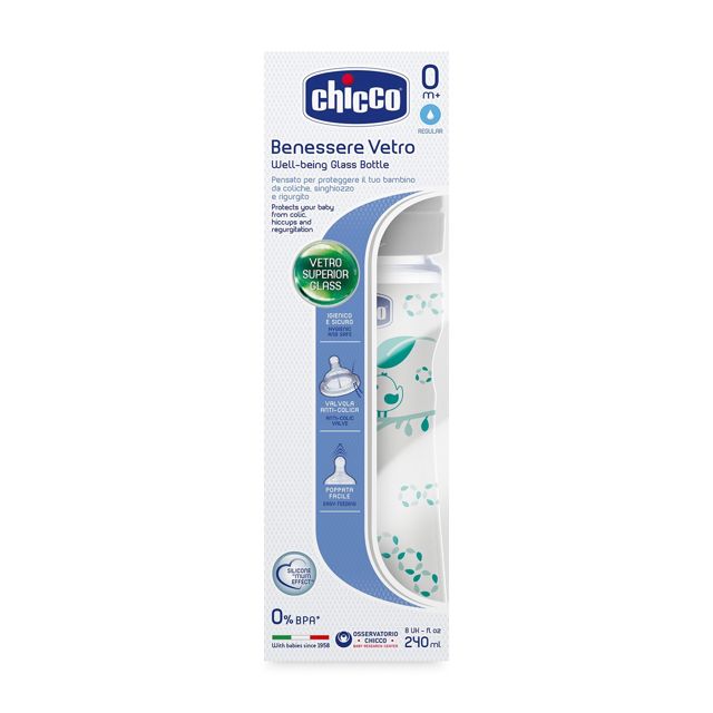 Chicco Biberon En Verre – 240 ML