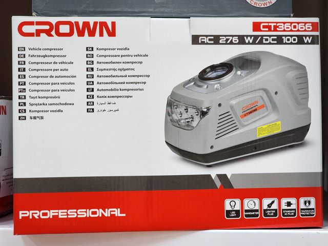 Comresseur auto crown 220v 12v